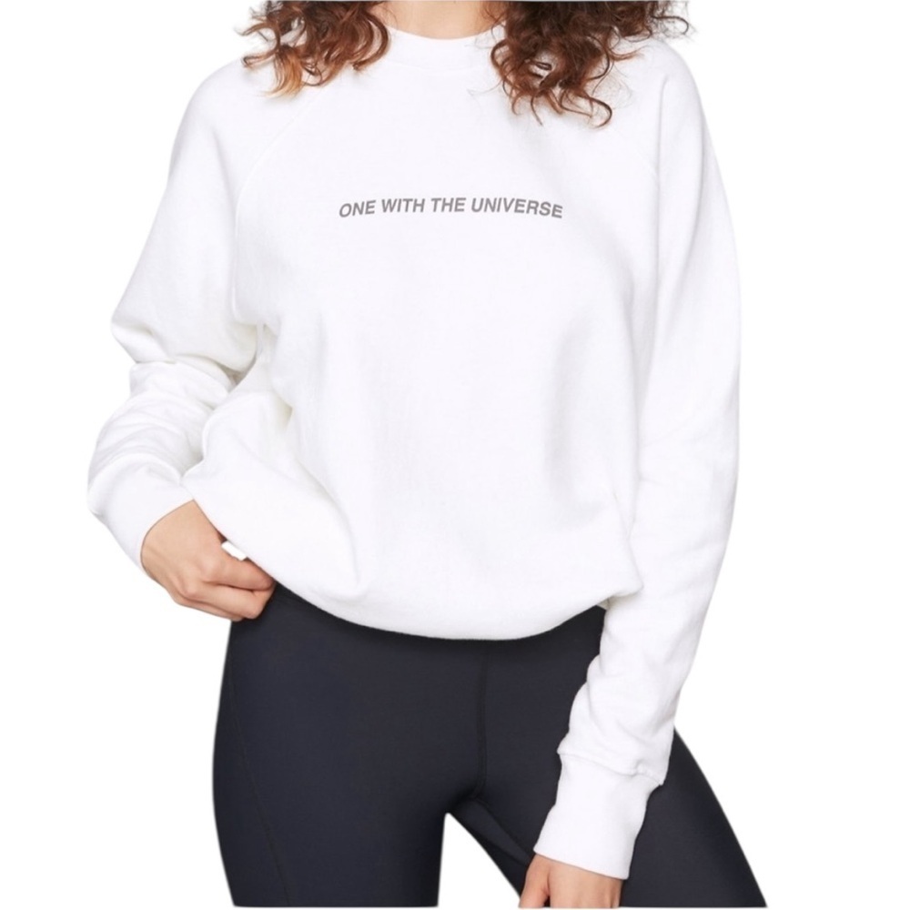 Spiritual Gangster ‘One With The Universe’ Cream Jumper Sweatshirt SZ XS